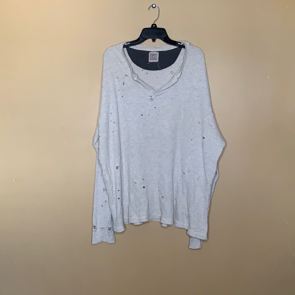 LF Stores Furst of A Kind Destroyed Pullover, XL